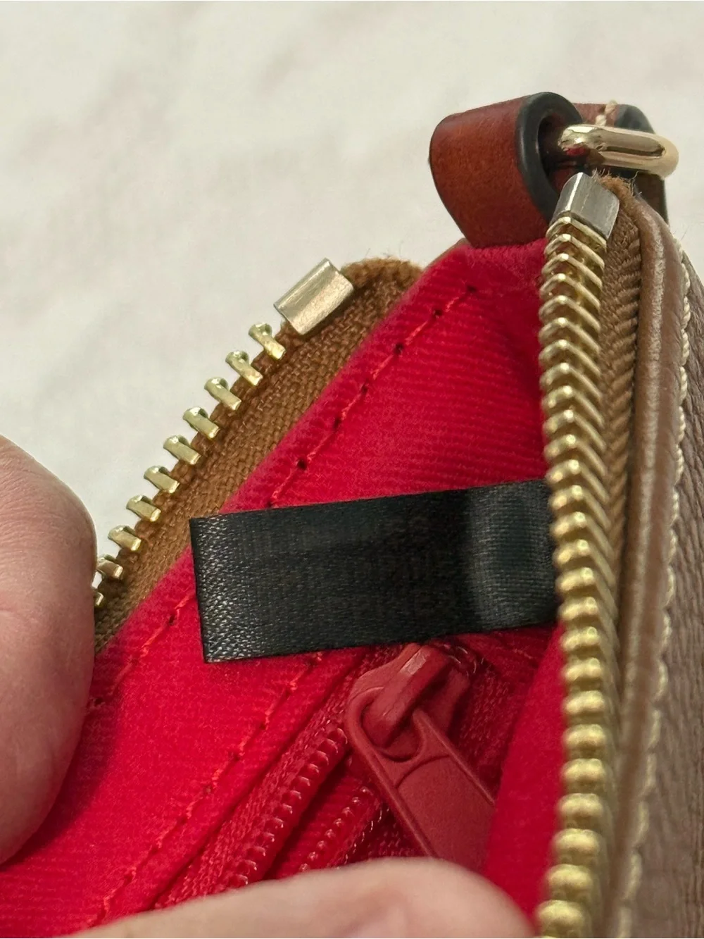 Dooney & Bourke Pebble Grain Double Zip Wristlet